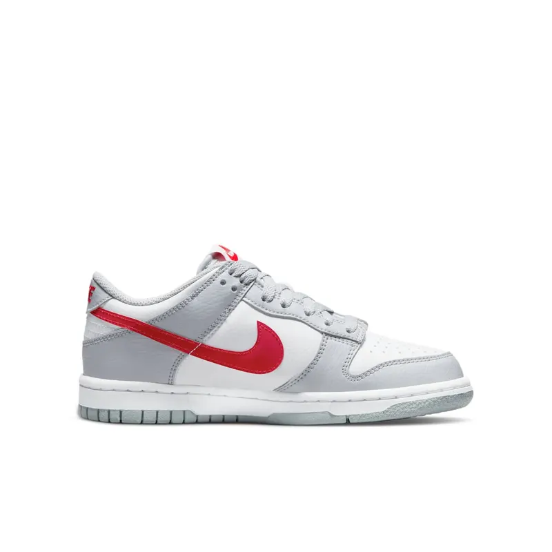 Nike Dunk Low White Grey Red (GS) (DV7149-001)