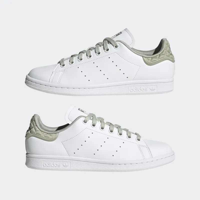 Adidas Stan Smith Cloud White / Halo Green / Matte Silver (H01614)