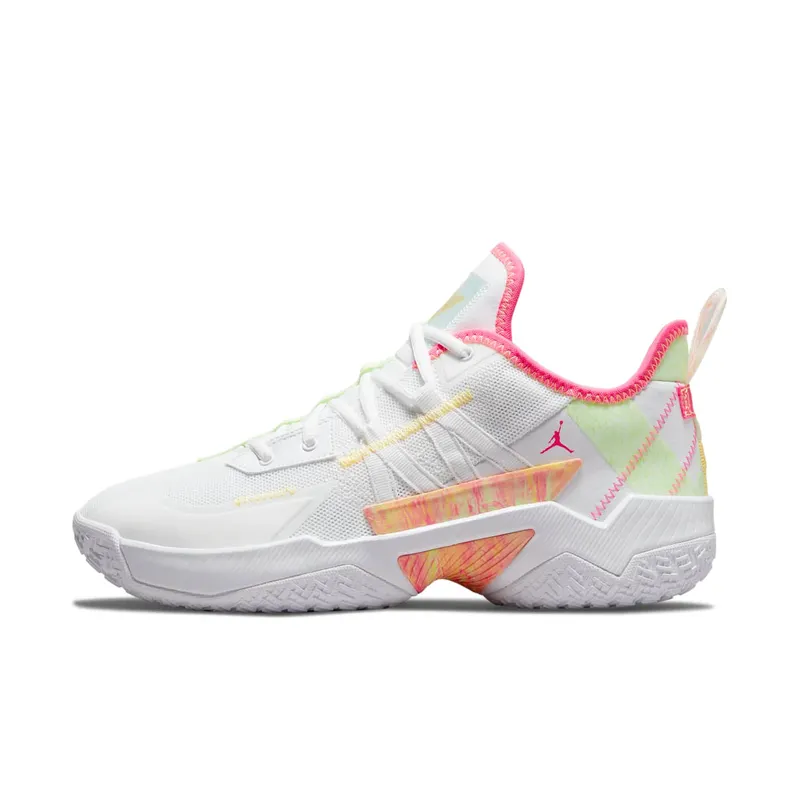 Jordan One Take II “White / Lime Glow / Citron Pulse / Hyper Pink” (CW2457-163)