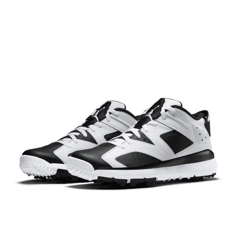 Jordan 6 Retro Golf Cleat Oreo White/Black-Black (800657-110)