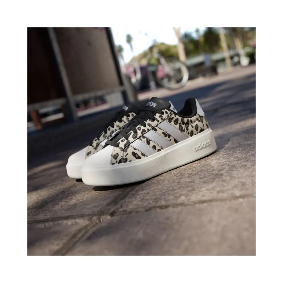 Adidas STREETTALK BOLD Shoes JUNIOR Crystal Linen / Silver Metallic / Core Black (KI0050)