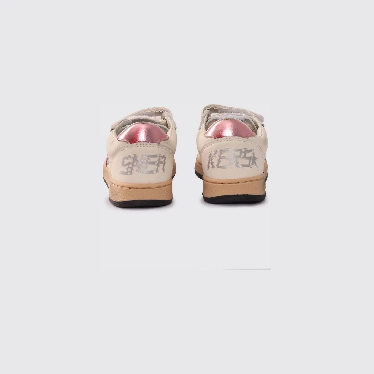 Golden goose ‘ Nappa Leather Sneakers with Velcro Strap and Glitter Logo White (GJF00501F00424111224) (2)