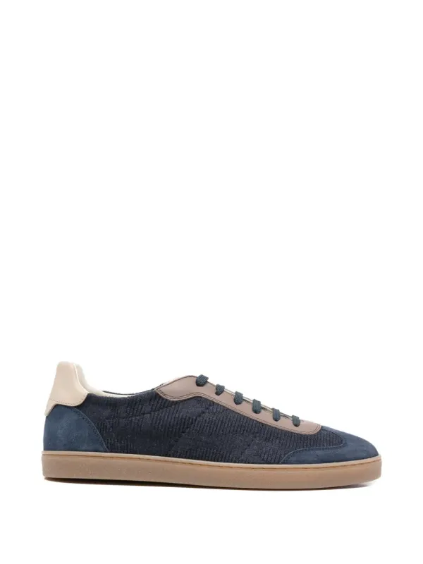 Brunello Cucinelli Sneakers mit Kontrasteinsätzen – Blau (MZUTSGJ344CPC58)