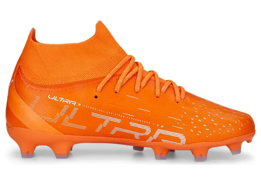 Puma ULTRA PRO FG/AG Jr für Kinder, orange, Größe 33 EU / 1 Kids UK (107228)