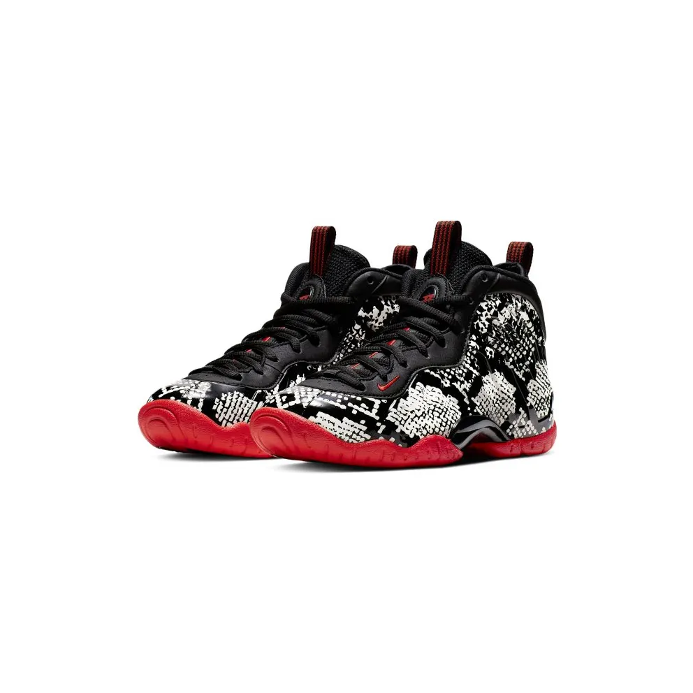 Nike Air Foamposite One Albino Snakeskin (GS) Sail/Habanero Red-Black (644791-104)