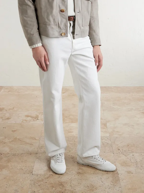 Brunello Cucinelli Suede Sneakers Off-white (MPUCAHN345) (2)