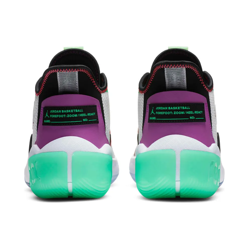 Jordan React Elevation White Multi-Color White/Black-Hyper Violet-Flash Crimson (CK6618-101)