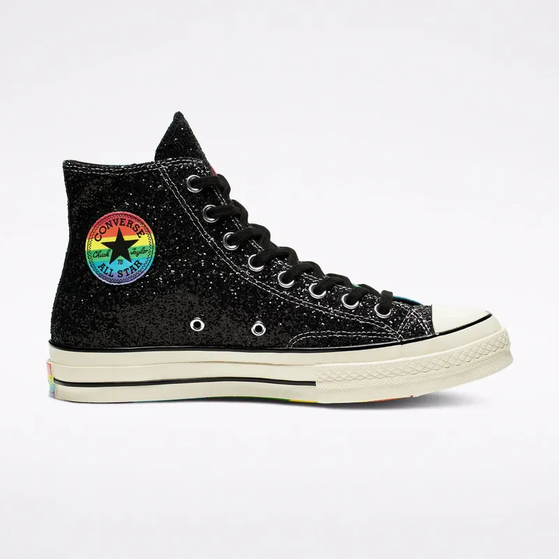 Converse Chuck Taylor All-Star 70s Hi Pride Rainbow (2019) Black/Egret-Multi (165713C)