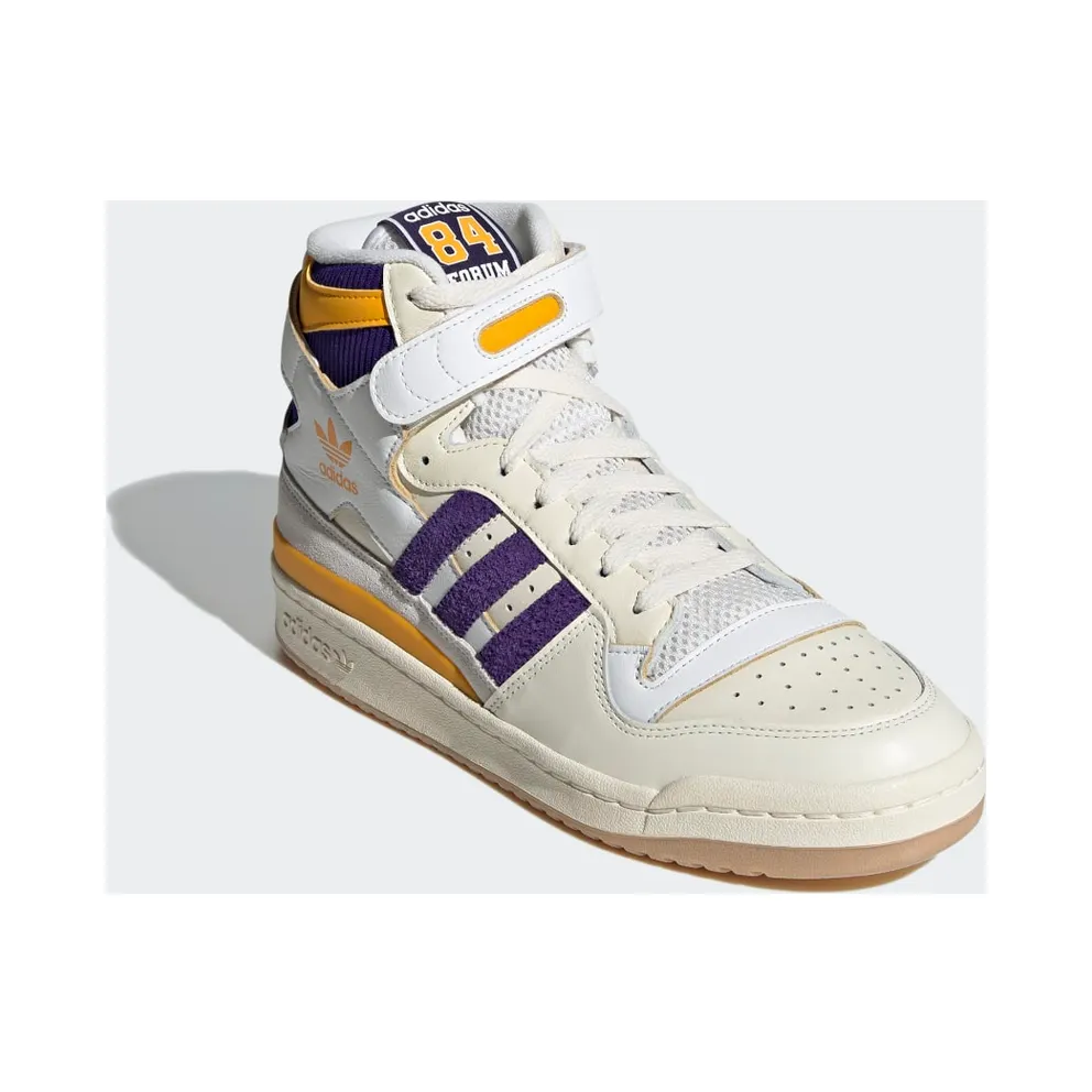 Adidas Forum 84 High Cream White / Collegiate Purple / Collegiate Gold (GX9054)