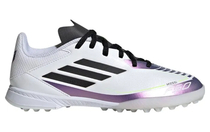adidas F50 League Turf Messi Cloud White Core Black Purple (IE9082)