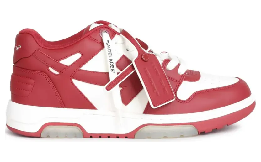 Sneakers Off-White M-Out Of Office Calf Lea-002 Off White – Coral Red (M189F5L0020326)