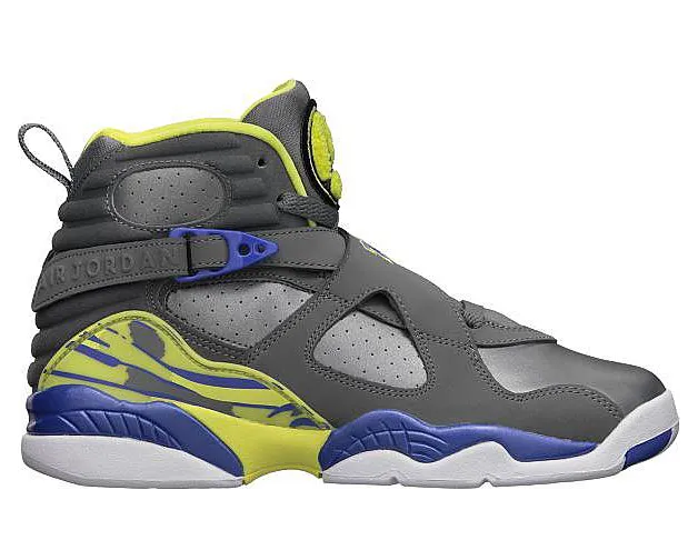 Air Jordan 8 Retro GS Cool Grey Electric Yellow (580528-038)