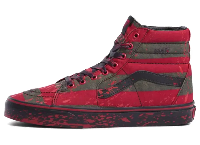 Vans Sk8-Hi Horror Pack Nightmare on Elm Street Freddy Krueger (VN0A4U3CZV1)