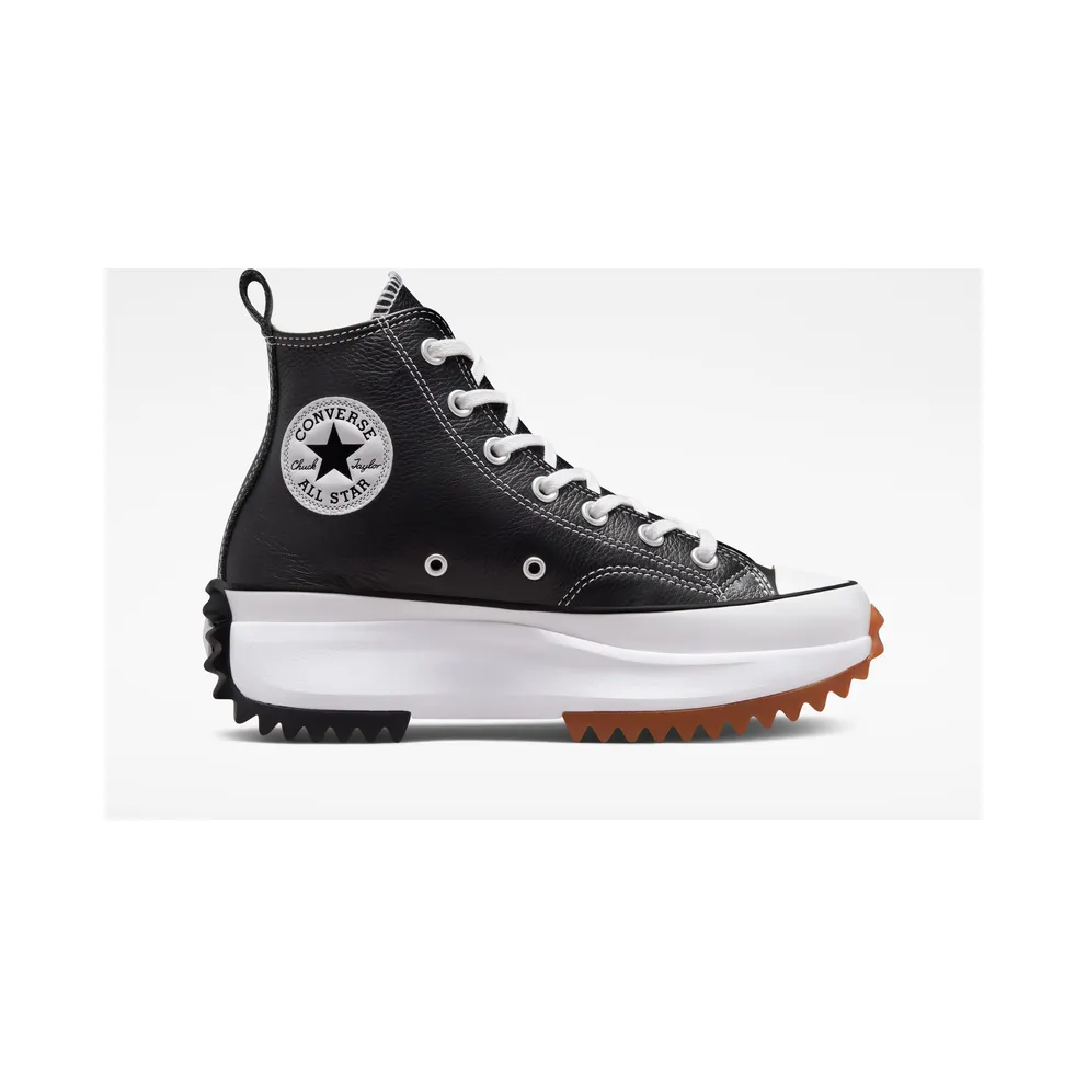 Converse Run Star Hike Platform Foundational Leather Black/White/gum