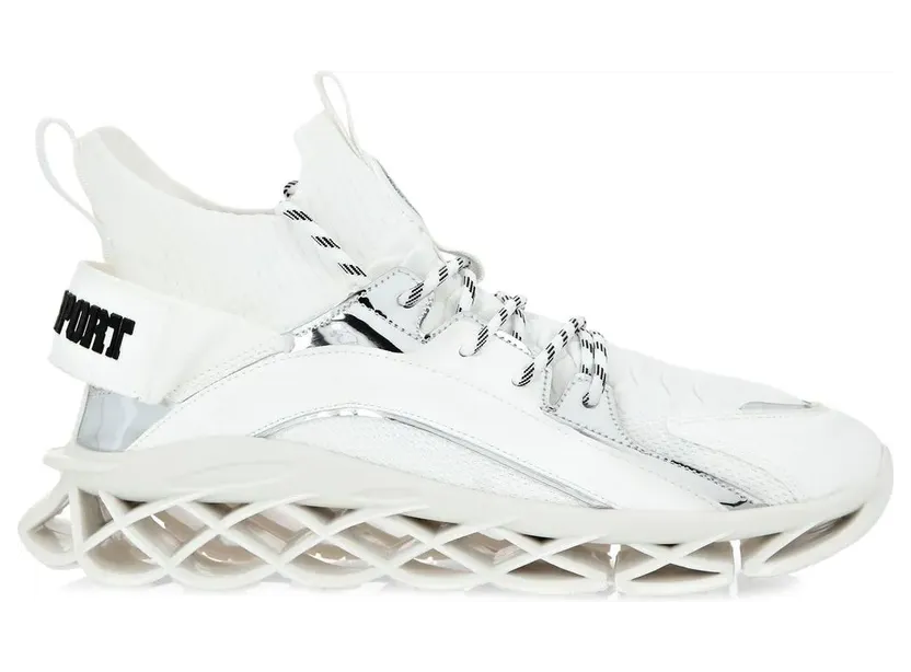 Plein Sport Runner Tiger Sneakers – Weiß (FABSUSC0334STE003N)