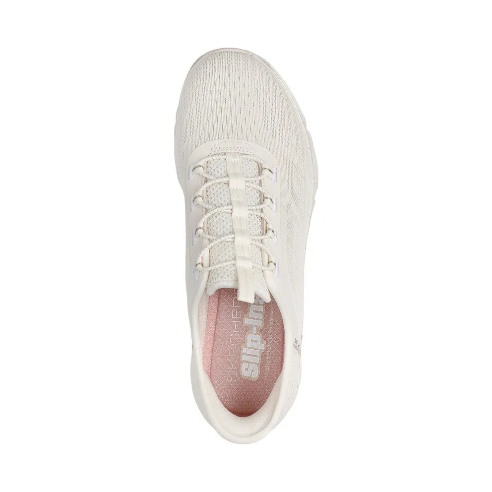 Skechers Slip-ins: Glide-Step Gratify – Pace – Natuurlijk / Gold – “Beige” (104610 NTGD)