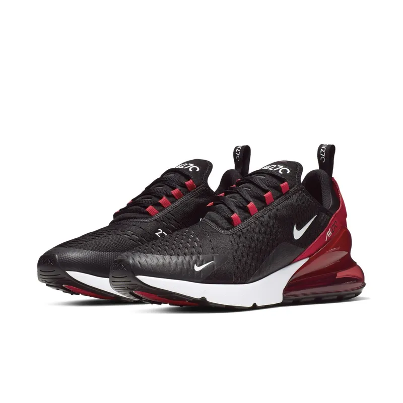 Nike Air Max 270 Black Black University Red Anthracite White (AH8050-022)