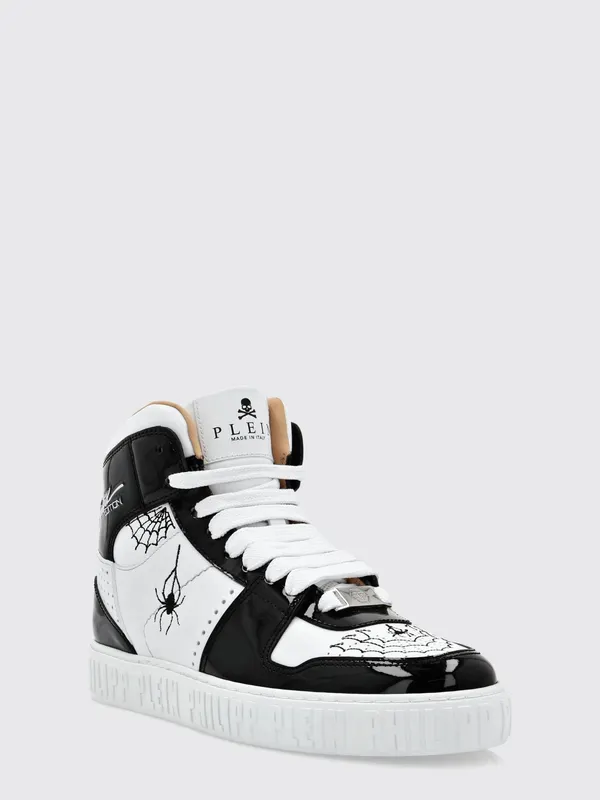 Philipp plein Limited Edition High-Top Leather with Graphic Print White (SABSWSC2395PLE010N0102)