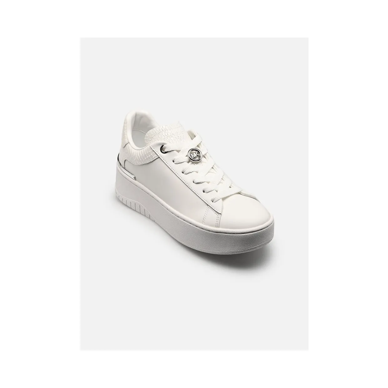 Michael Kors Dottie met reptiel-effect en plateauzool “White” (43R6DTFS1L085)