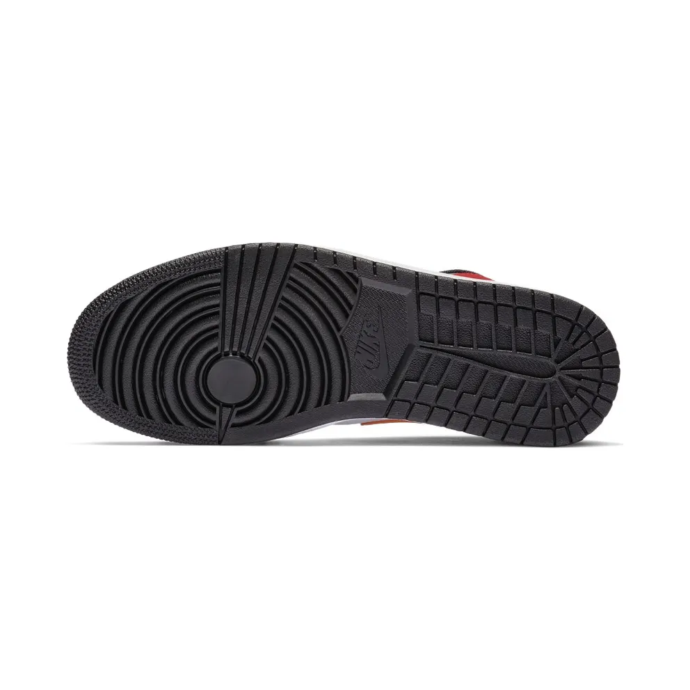 Jordan 1 Mid Bred Multi-Color White/University Red-Black-Turbo Green (554724-125)