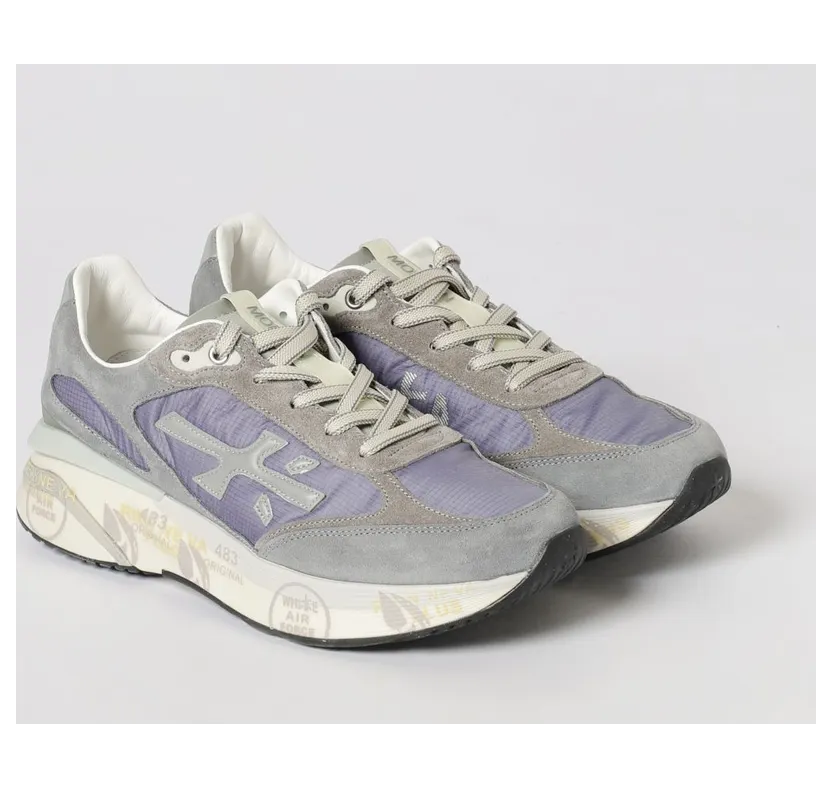 Premiata Moerun Suede Sneakers Grey (MOERUN8077)
