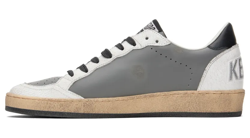Golden Goose Gray & White Ball Star Sneakers (GMF00117.F002517.60324) (3)