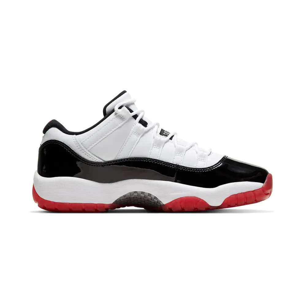Air Jordan Nike AJ XI 11 Low Suede ‘White Bred’ (GS) (2020) (528896-160)
