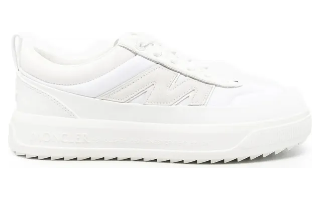 Moncler Logo-embossed Ridged-sole “White” (N0565 4M001-90 001)
