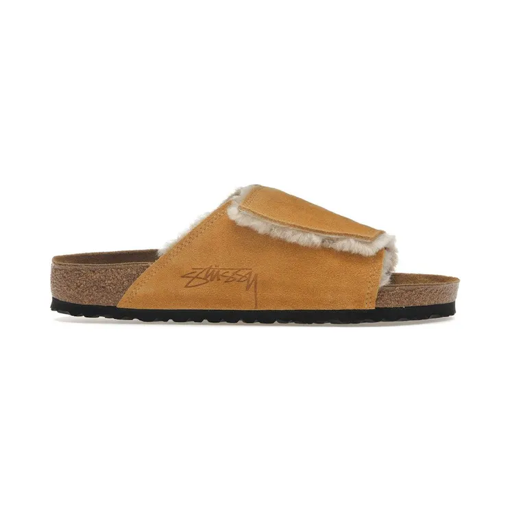 Birkenstock Solana Shearling Slide Stussy Caramel (1027686)