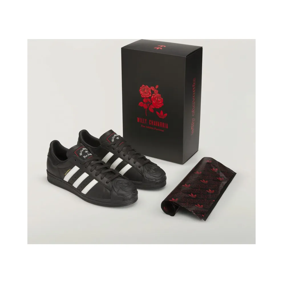 Adidas Superstar “Willy Chavarria Rose Black White Red” (KI5156)