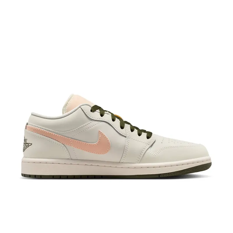 Jordan 1 Low “Sail Crimson Tint Khaki” (DC0774-111)