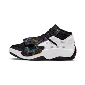 Jordan Zion 2 Noah White Black Multi-Color “Black / Green Strike / Bright Crimson / White” (DV1003-003)