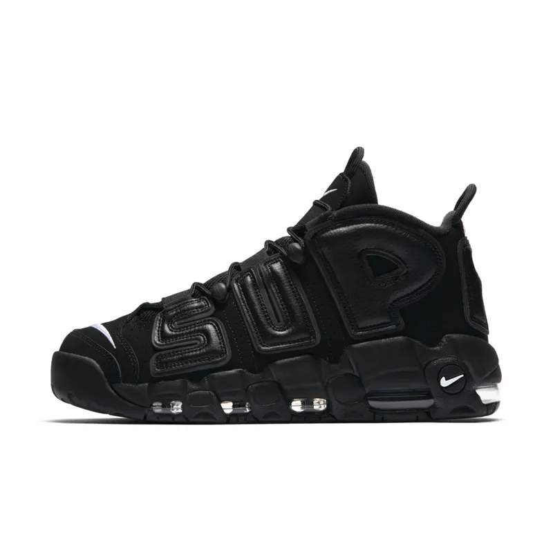 Nike Air More Uptempo Supreme “Suptempo” Black Black/Black-White (902290-001)