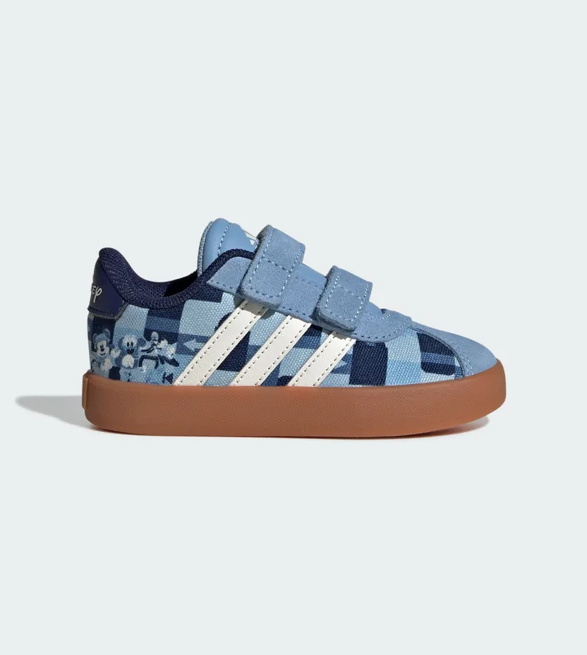 Adidas ADIDAS DISNEY MICKEY MOUSE VL COURT SCHOENEN PEUTERS Ash Blue / Off White / Crew Blue (JH6078)