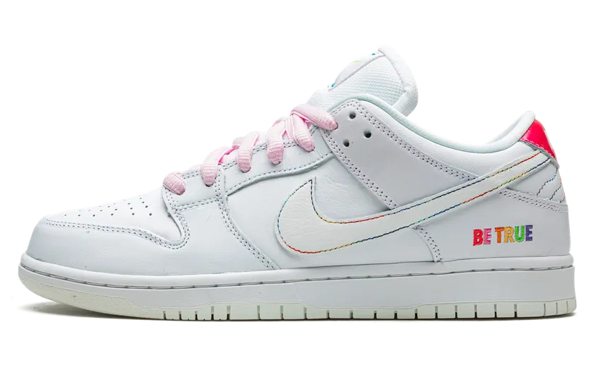Nike SB Dunk Low Be True White – “White / Multi” (DR4876-100)