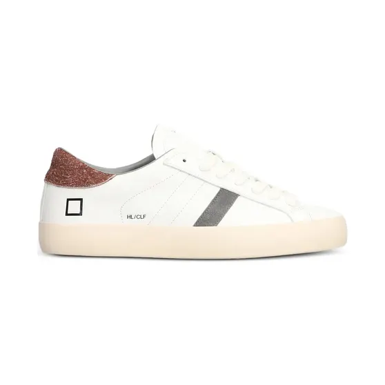 D.A.T.E. Hill Low leren met vlakken “White” (M451HLCAWX)