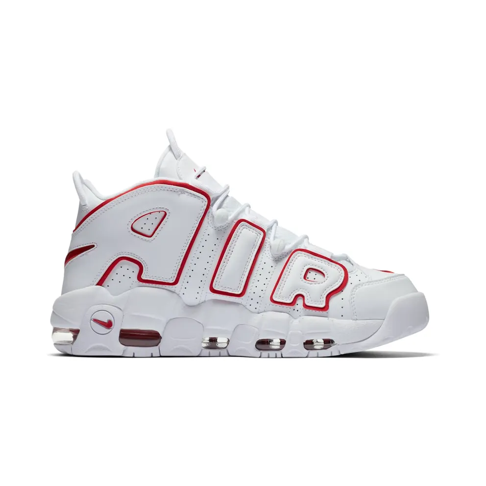 Nike Air More Uptempo White Varsity Red Outline White/Varsity Red-White (921948-102)
