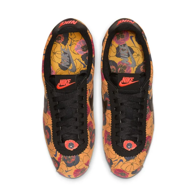 Nike Classic Cortez LX Floral Pack Gold (W) University Gold/Black-Bright Crimson (AV1338-700)
