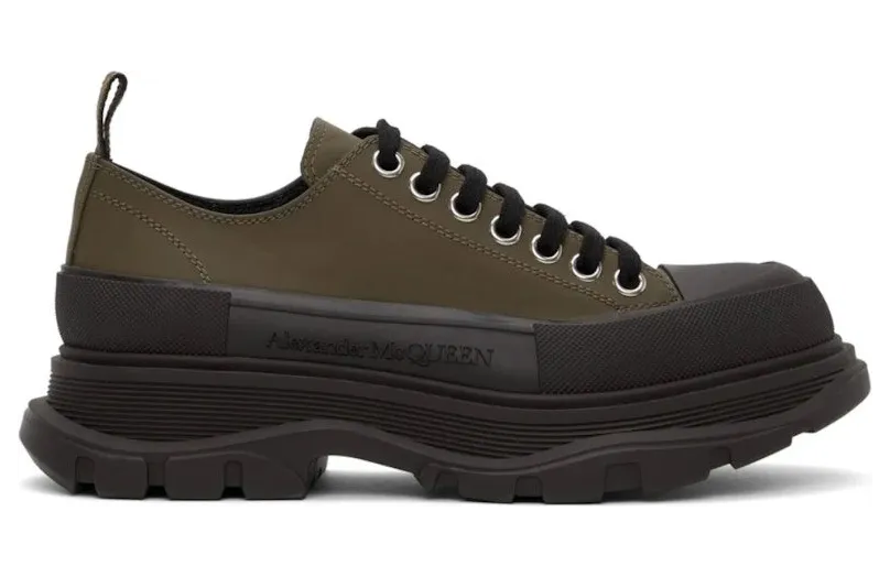 Alexander McQueen Tread Slick Low Lace Up Khaki (604257 W4L51 3241)