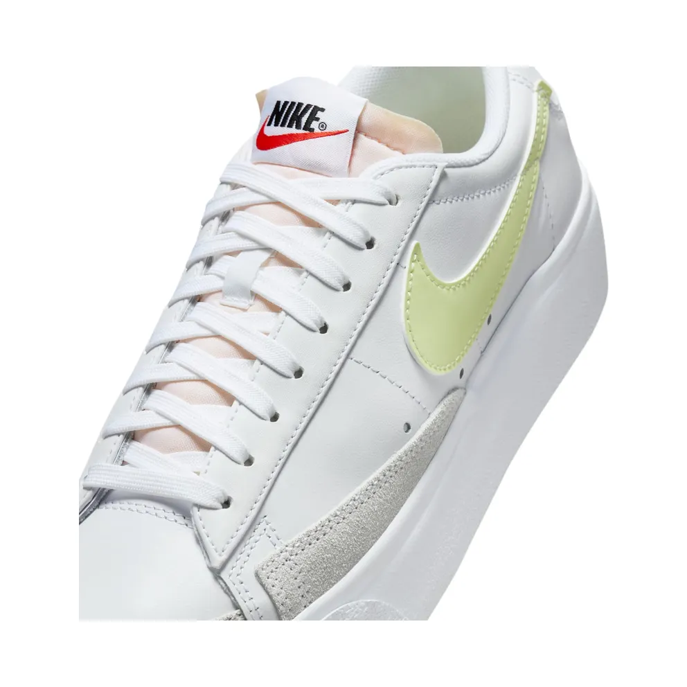 Nike BLAZER LOW PLATFORM “WHITE LIFE LIME” (DJ0292-115)