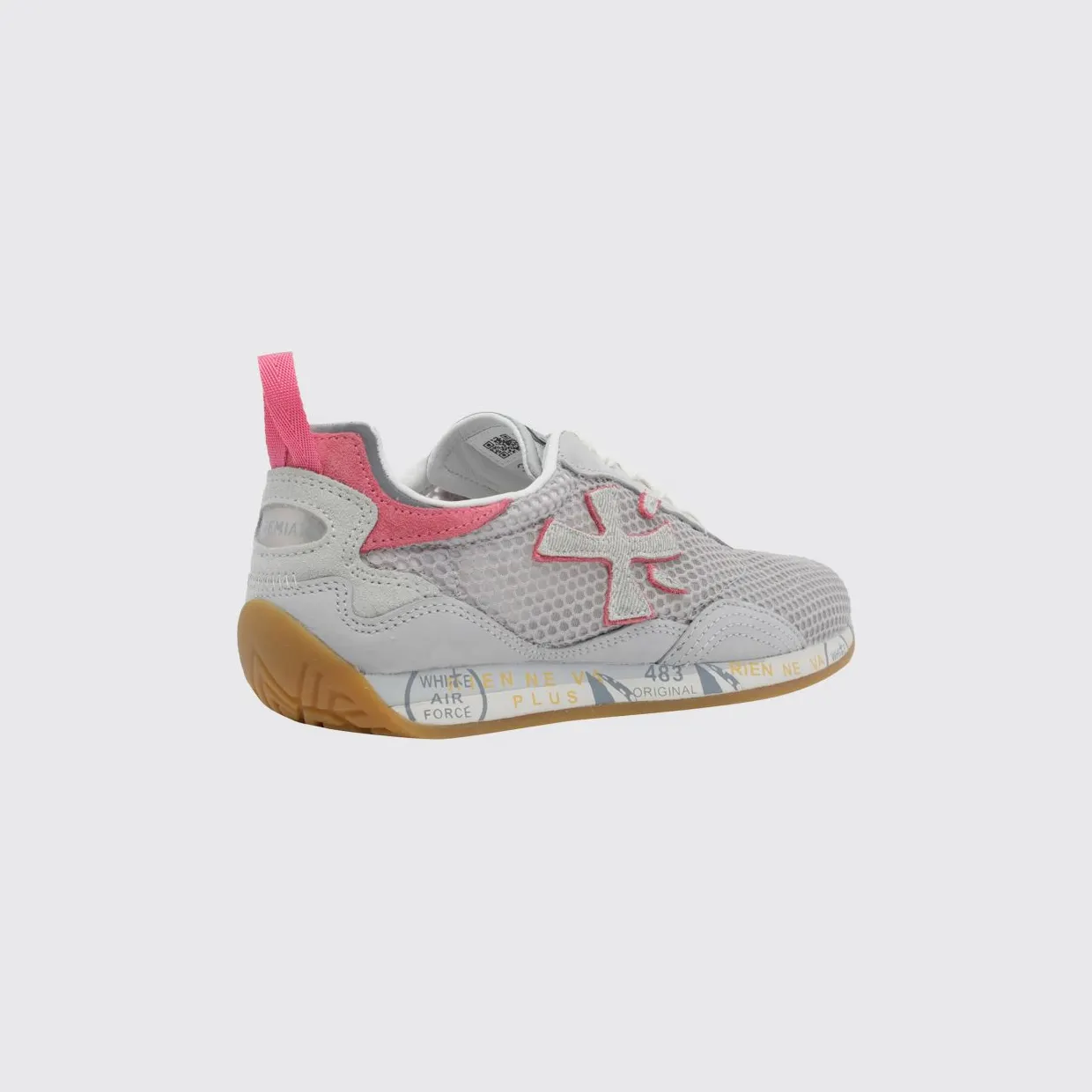 Premiata Mesh and Leather Runsead Sneakers White (RUNSEAD8108) (2)