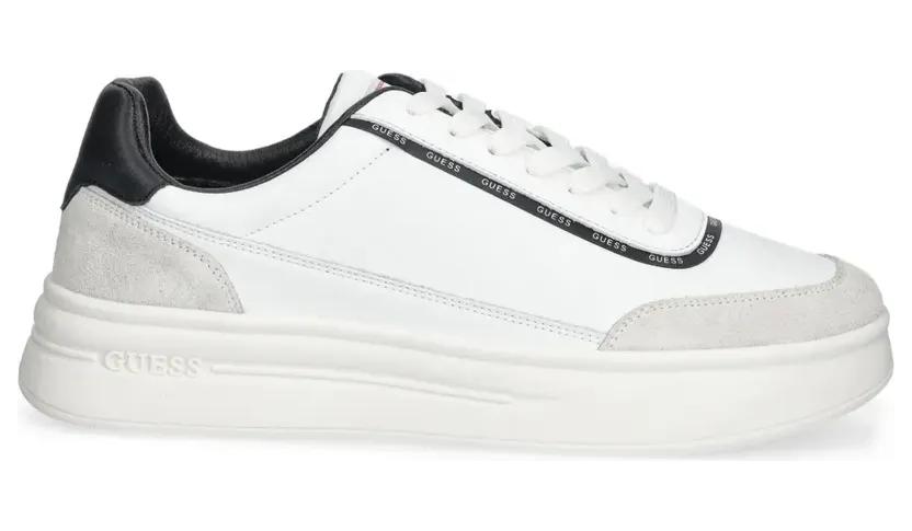 GUESS USA Sneakers mit Logo-Besatz – Weiß (FMTWI3ELE12WHITE)