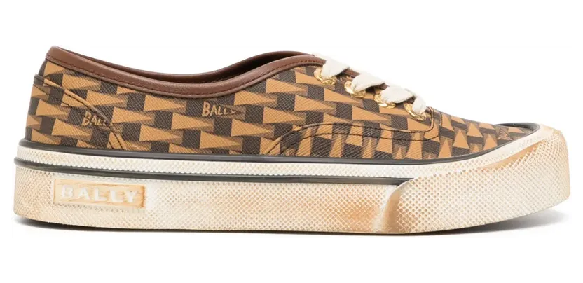 Bally Sneakers mit grafischem Print – Braun (WK006BTE026)