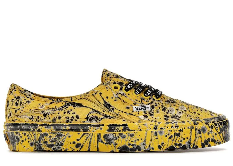 Vans Authentic S.R. Studio LA. CA. Black Yellow (VN000DCNFAS)