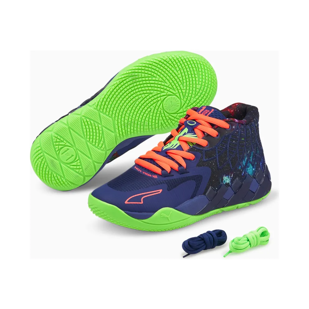 Puma MB.01 Galaxy Basketball Shoes Blue/Green (376677-07)
