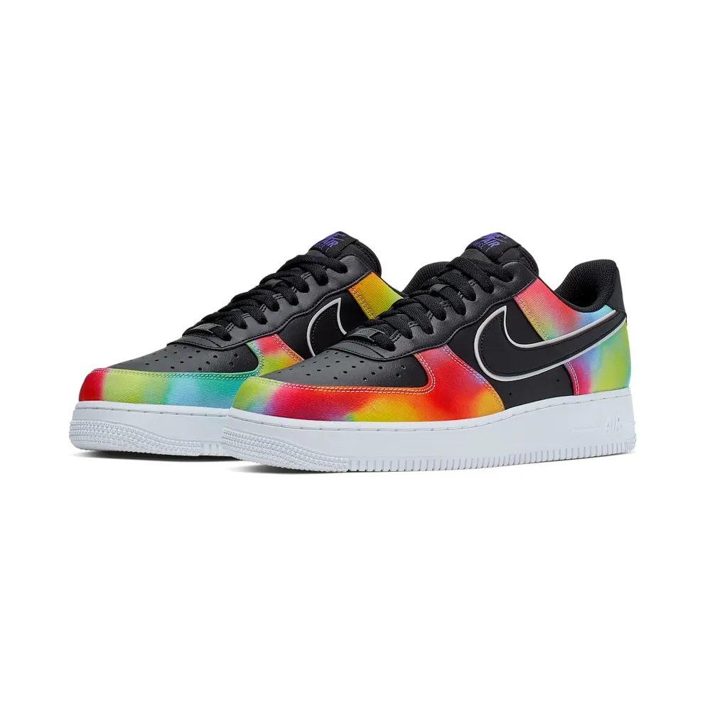 Nike Air Force 1 Low Tie-Dye Black Black/Multi-Color (CK0840-001)