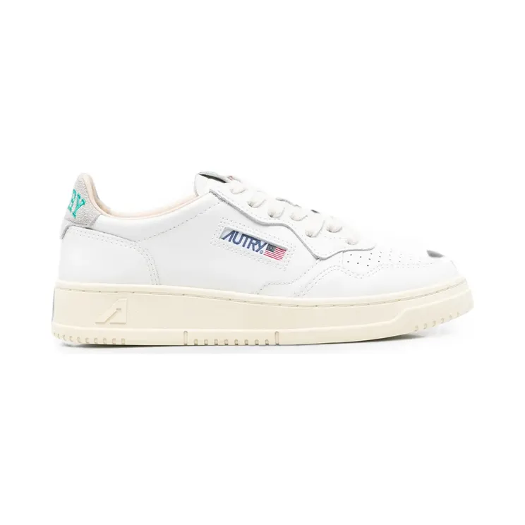 Autry Medalist Panelled Leather “White” (AULW HJ01)