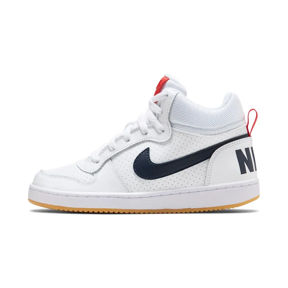 Nike Court Borough Mid White Obsidian (839977-107)