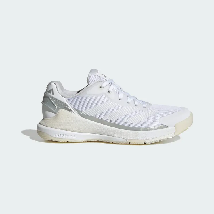 adidas Crazyquick Lightstrike Padel “Cloud White / Cloud White / Zero Metalic” (JR4659)