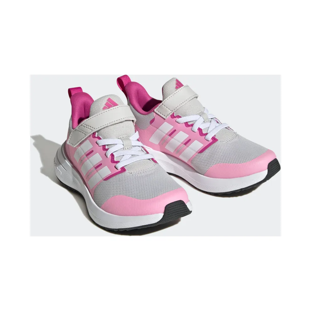 Adidas FortaRun 2.0 Cloudfoam Elastic Lace Top Strap Grey One / Cloud White / Beam Pink (HR0290)